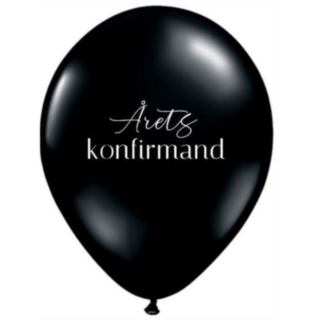 Årets Konfirmand Ilmapallot Musta