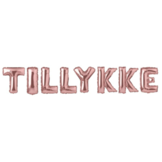 Tillykke Folioilmapallot Ruusukulta
