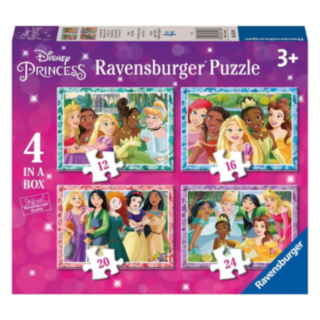 Disney Prinsessa® 4-in-1 Palapeli Pinkki