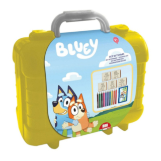 Bluey® Leima- & Väritystarvikesetti Laukku Keltainen