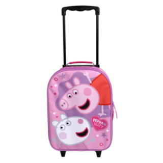 Pipsa Possu® Trolley Matkakassi Vaaleanpunainen