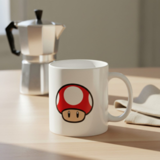 Super Mario® Sieni Muki Valkoinen
