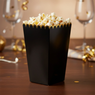 Popcorn Kupit Musta/Kulta