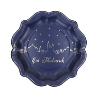 Eid Mubarak Pahvilautaset Tummansininen