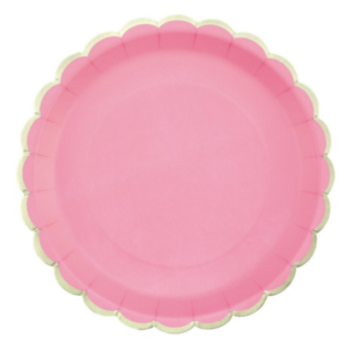 Aaltoileva Pahvilautaset Pinkki