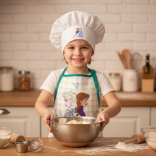 Frozen® Esiliina & Kokkihattu Setti
