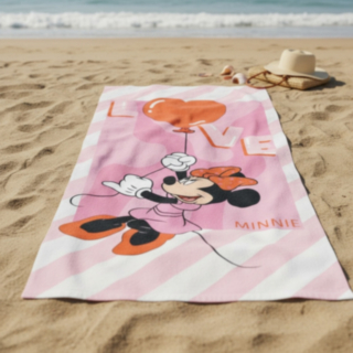 Minnie Mouse® Love Balloon Rantapyyhe