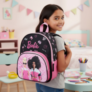Barbie® Reppu Musta/Vaaleanpunainen