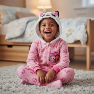 Gabbyn Nukkekoti® Lasten onesie Vaaleanpunainen