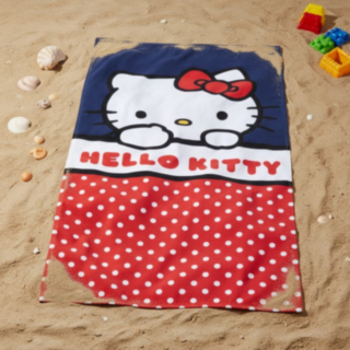 Hello Kitty® Rantapyyhe Punainen/Sininen
