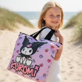 Hello Kitty® Kuromi Rantakassi Vaaleanpunainen