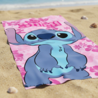 Lilo & Stitch® Rantapyyhe Vaaleanpunainen