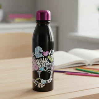 Monster High® Alumiini Juomapullo Musta