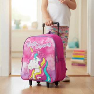 Yksisarvinen Vedettävä Laukku Pinkki