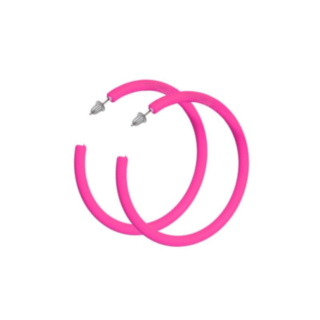 Rengas Korvakorut Neonpinkki