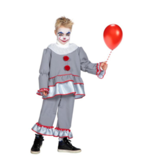 Halloween Klovni Lastenasu Harmaa