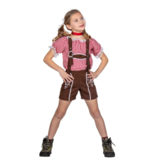 Lederhosen Lasten Shortsit Ruskea