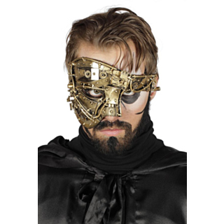 Kultainen Steampunk-puolinaamio