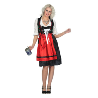 Dirndl Punainen/Musta