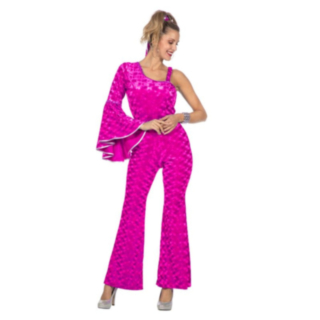 Disco Catsuit Asu Pinkki