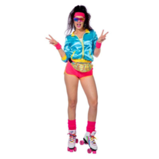 Retro Rollergirl Naamiaisasu