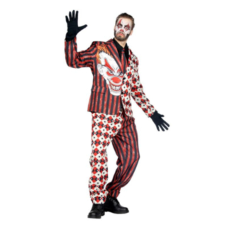 Halloween Klovni Asu Punainen/Valkoinen