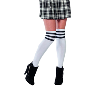 Cheerleader Sukat Mustavalkoinen
