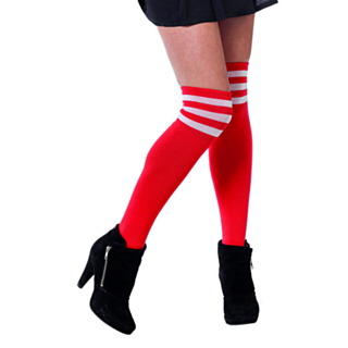 Cheerleader Polvisukat Punavalkoinen