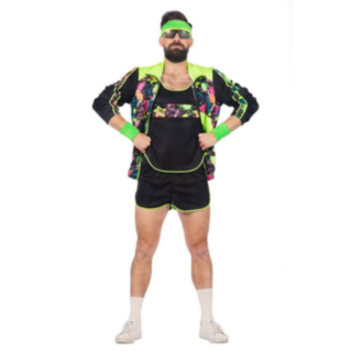 Neonvihreä Aerobic Naamiaisasu