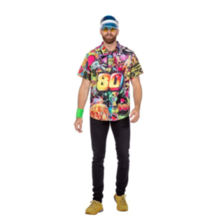 80-luvun Party-Paita Neon