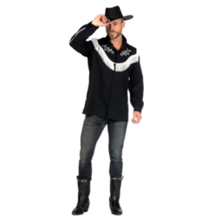 Western Cowboy Paita Musta/Valkoinen