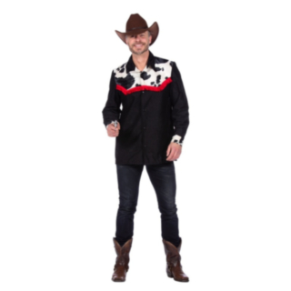 Cowboy Paita Musta/Valkoinen/Punainen
