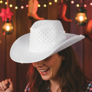 Strassi Cowboyhattu Valkoinen