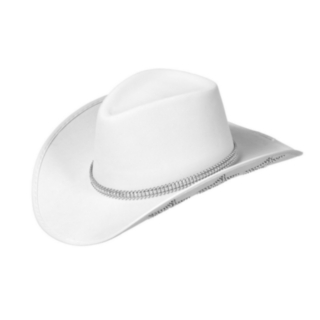 Kimaltava Cowboyhattu Valkoinen