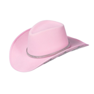 Kimaltava Cowboyhattu Vaaleanpunainen