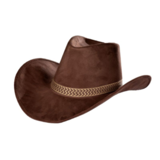 Cowboyhattu Nauhalla Ruskea