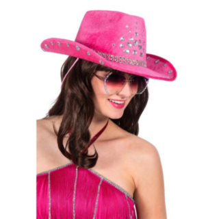 Koristekivi Cowboyhattu Pinkki