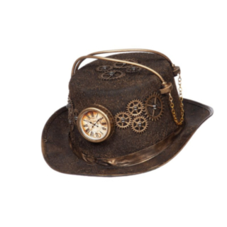 Steampunk Kellohattu Kulta