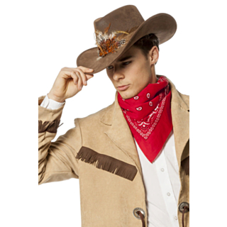 Cowboy-hattu höyhenillä