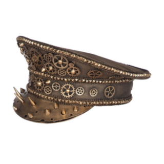 Steampunk Kapteeninhattu Kulta