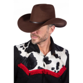 Cowboyhattu Soljella Ruskea