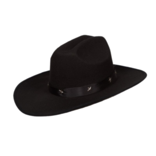 Cowboyhattu Niiteillä Musta