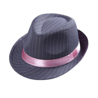Fedora Harmaa/Vaaleanpunainen
