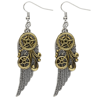 Steampunk Siipikorvakorut