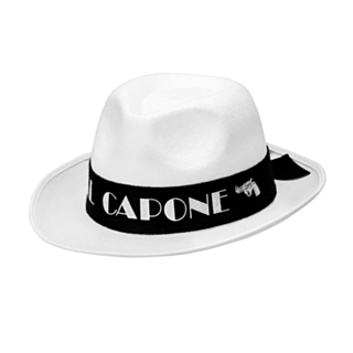 Valkoinen Al Capone Hattu