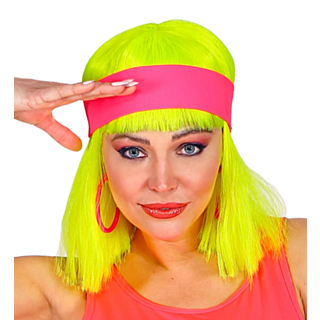 Neonpinkki otsanauha