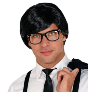 Clark Kent Peruukki Musta