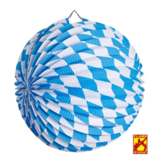 Oktoberfest Paperilyhty Sininen/Valkoinen