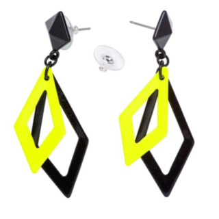 Neon Rhombe Korvakorut Keltainen