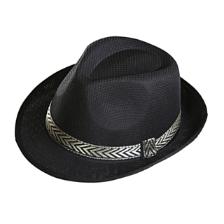 Panama Fedora Musta